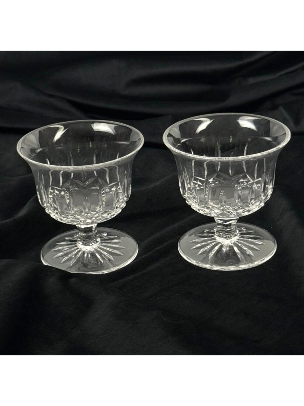 Waterford Crystal Short Stem Sherbet Dessert Glasses Set of 2